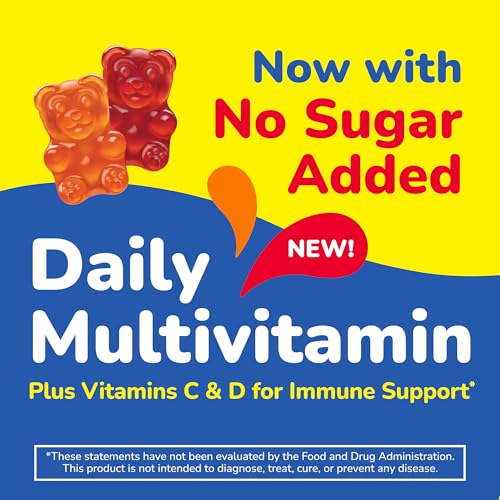 Imagen promocional de gomitas multivitaminicas sin azúcar