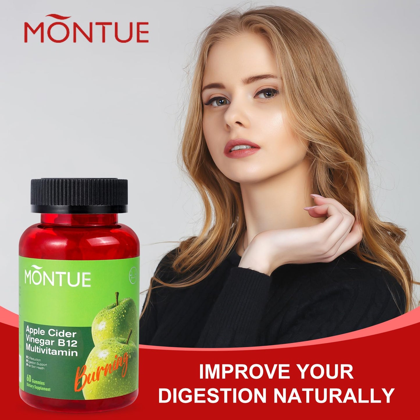 Promoción para mejorar la digestión naturalmente con gomitas.