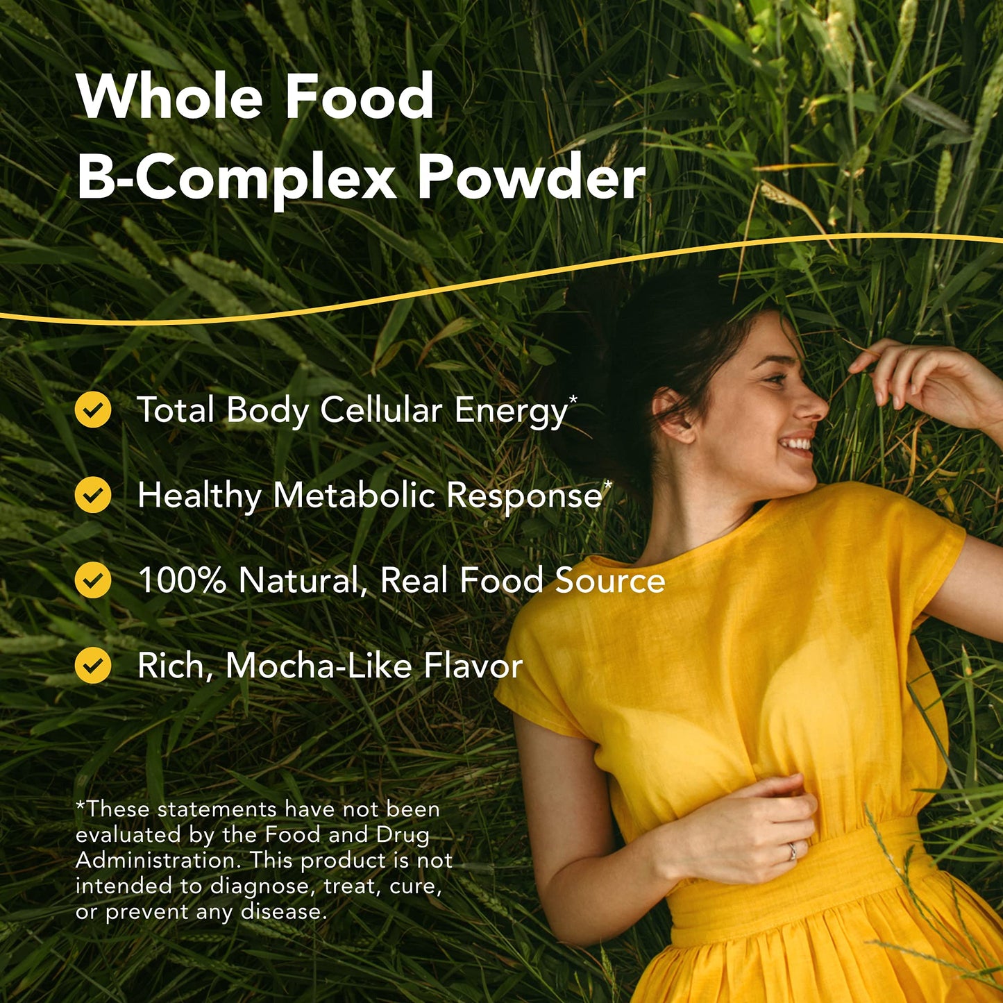 Fórmula de vitamina B Purely-B con ingredientes naturales