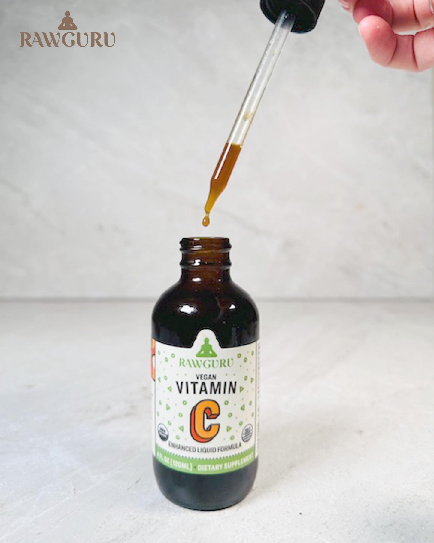 RawGuru vitamina c líquida sin azúcar paquete 3