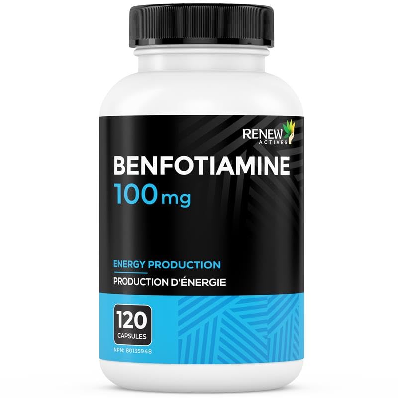 Renew Actives Benfotiamine cápsulas para energía y metabolismo