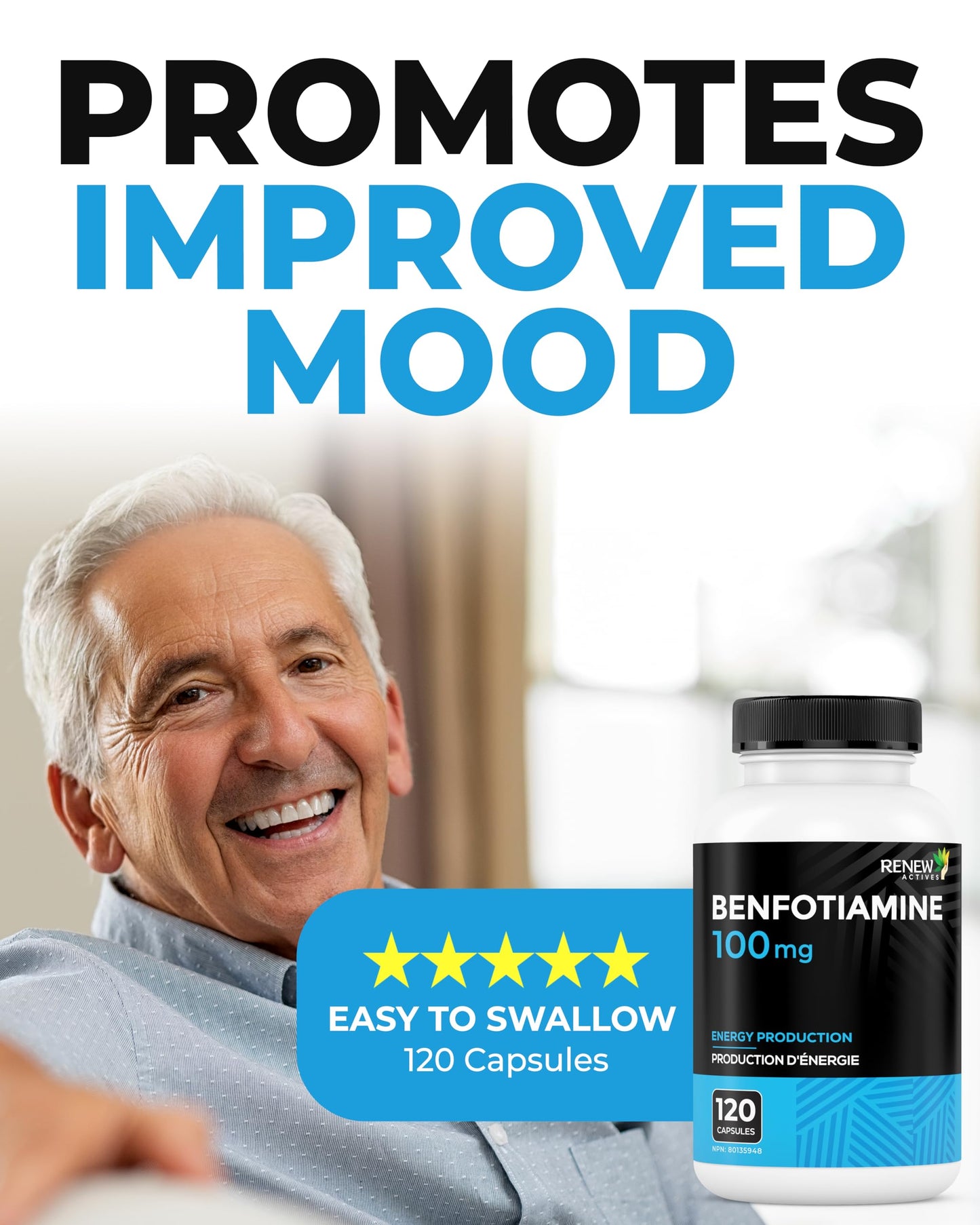 Renew Actives Benfotiamine suplemento dietético