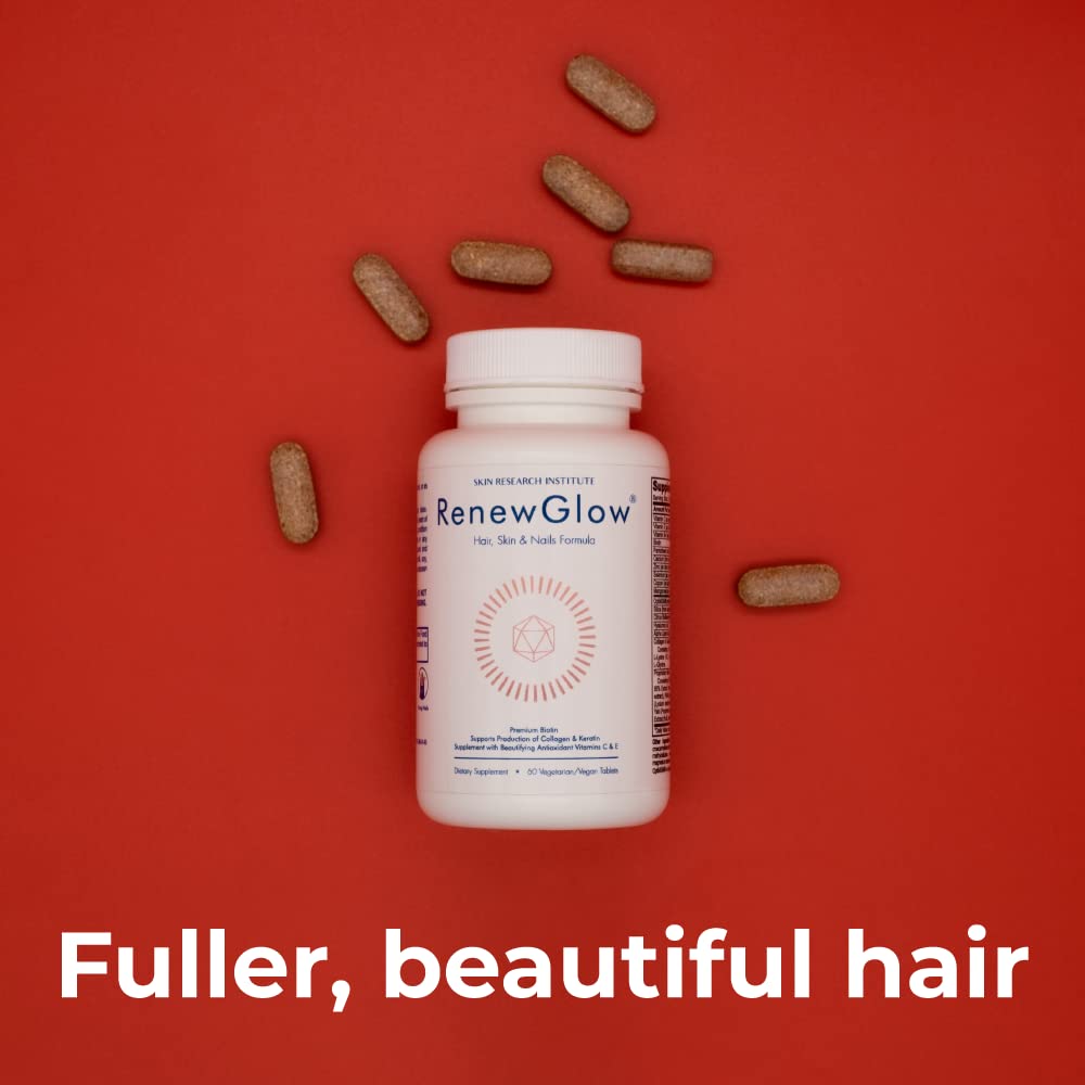 Renewglow biotina resultado clínico cabello más grueso