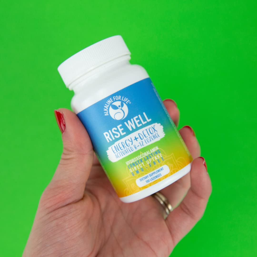 Rise Well suplemento de vitamina B12 vegana y sin gluten