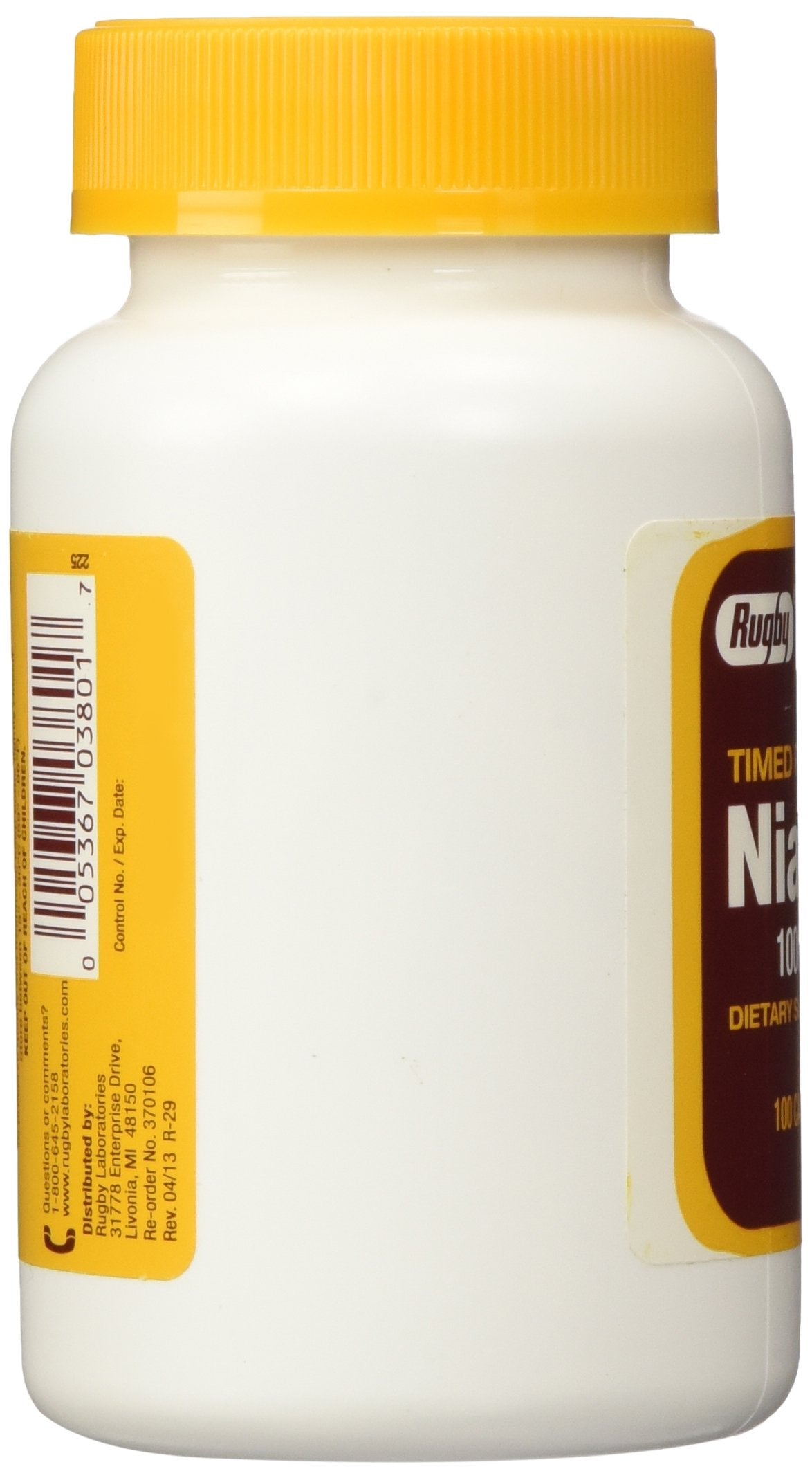 Rugby niacina suplemento natural paquete completo