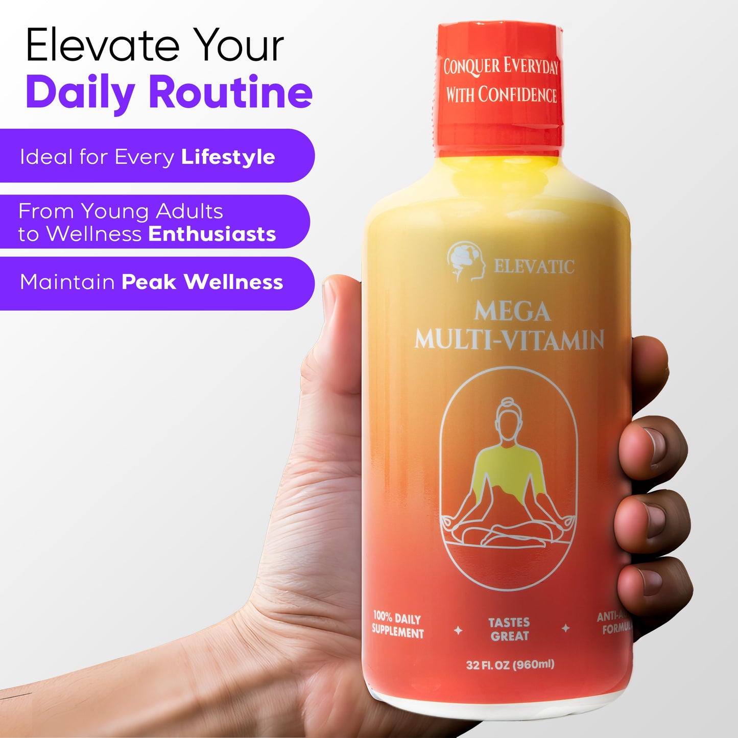 Rutina diaria con Elevatic Mega Multivitamínico