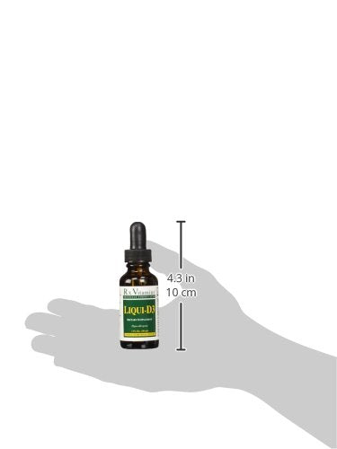 Rx Vitamins Liqui-D3 botella en fondo blanco