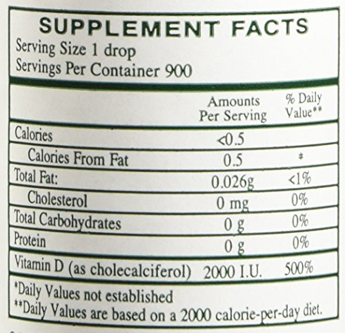 Rx Vitamins Liqui-D3 frasco muestra desde arriba