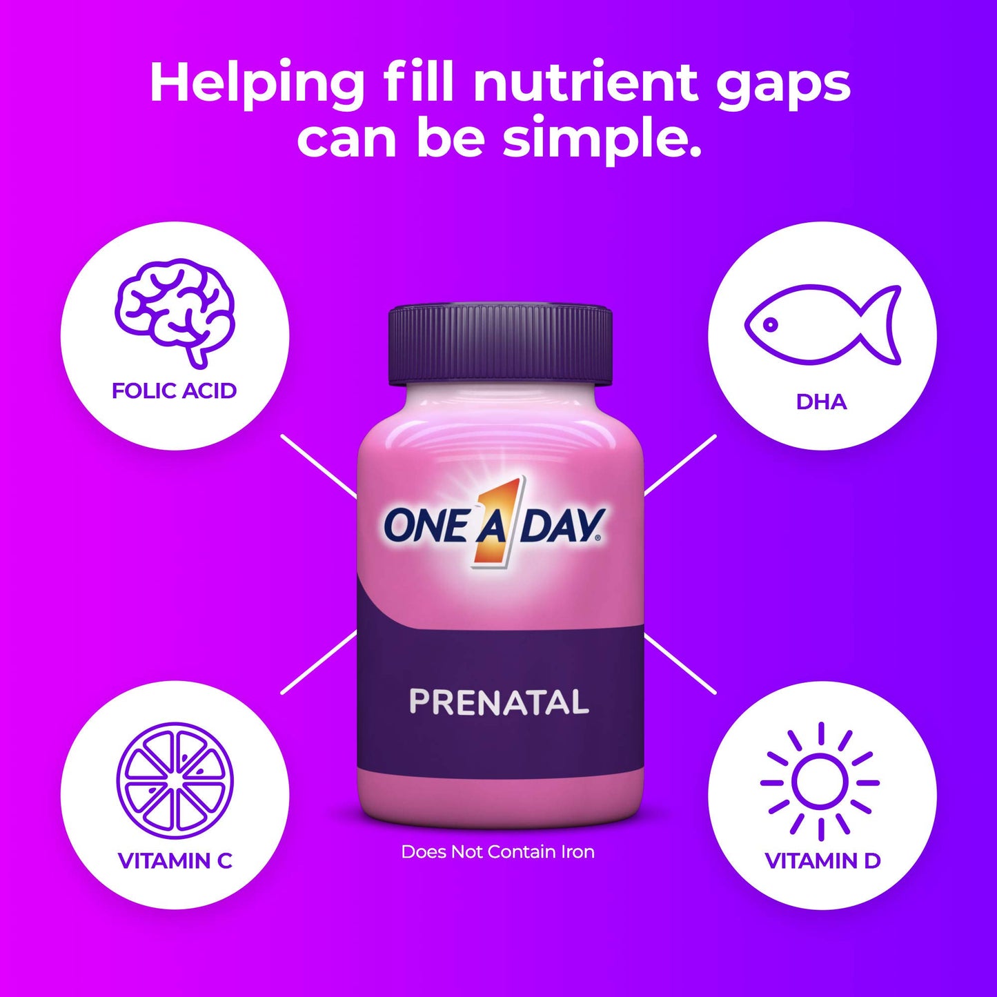 Sabor y beneficios gomitas One A Day para embarazo