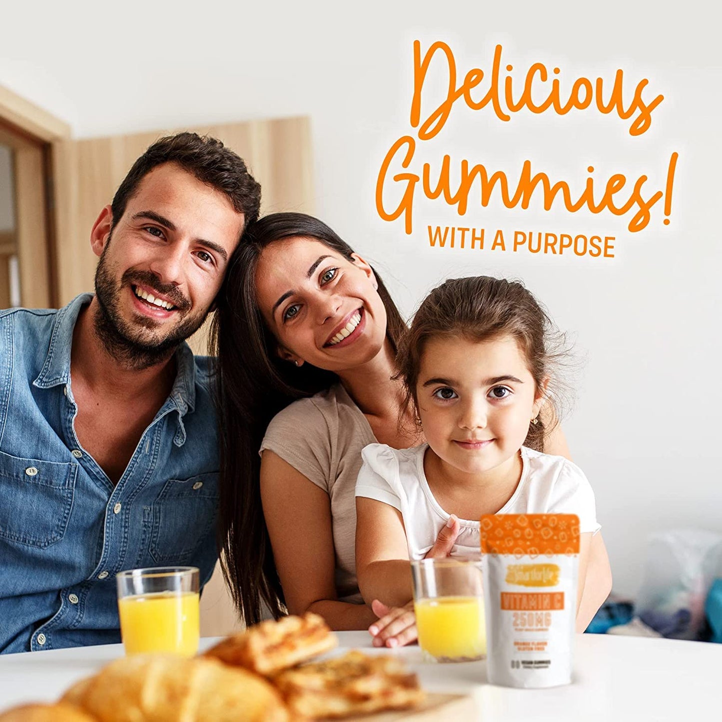 Sabor delicioso gomitas vitamínicas Smart for Life vitamina D3 y C