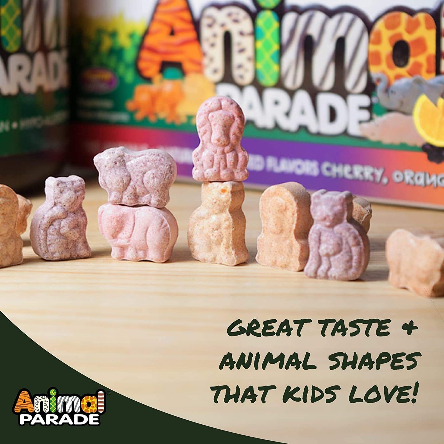 Sabor multivitaminas masticable para niños con frutas naturales