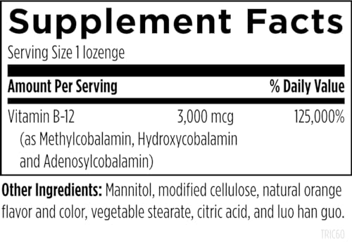 Sabor naranja natural pastillas vitamina B12 Designs for Health