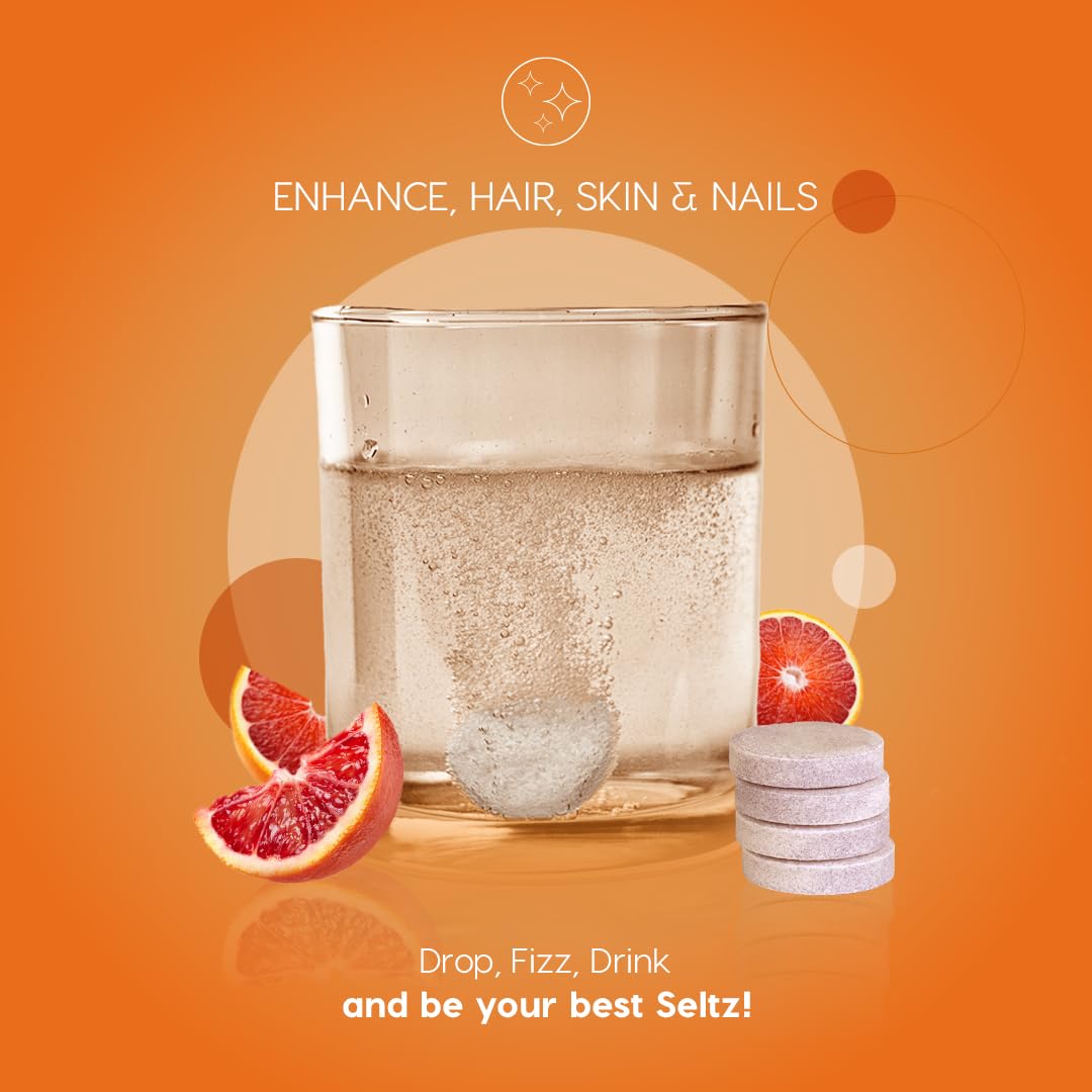 Sabor naranja sanguina en Seltz vitaminas
