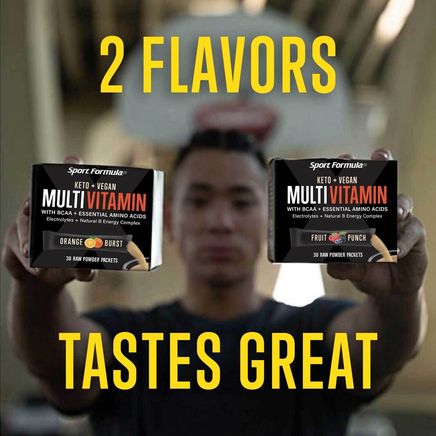 Dos sabores de multivitamínico disponibles
