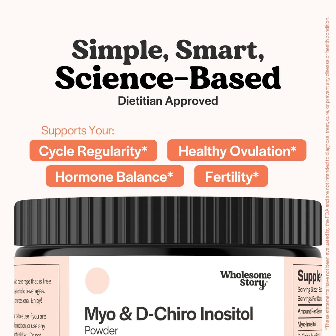 Saco con polvo Myo-Inositol y D-Chiro Inositol para salud ovárica