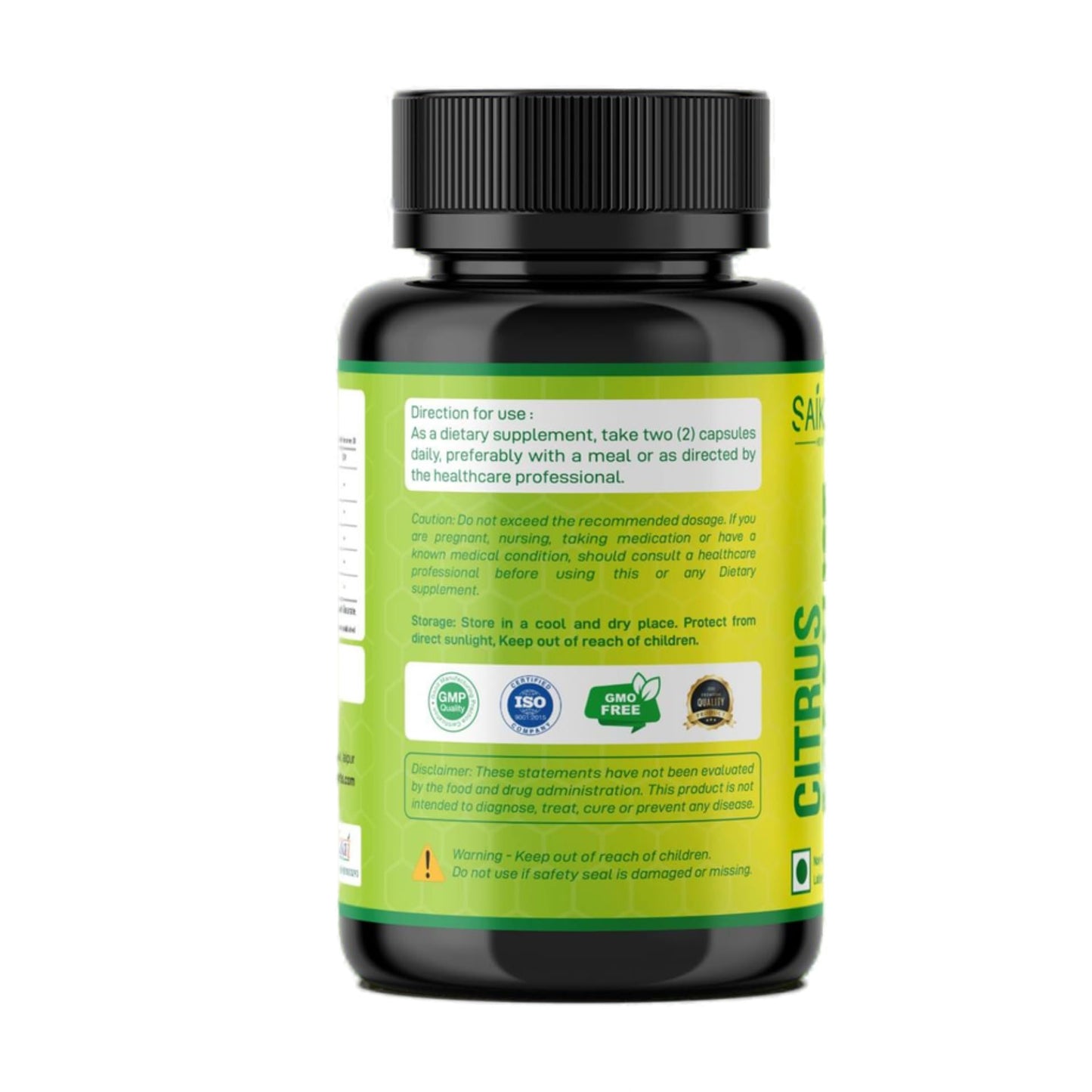 Ingredientes naturales suplemento Saikou Herbs Citrus Bergamot