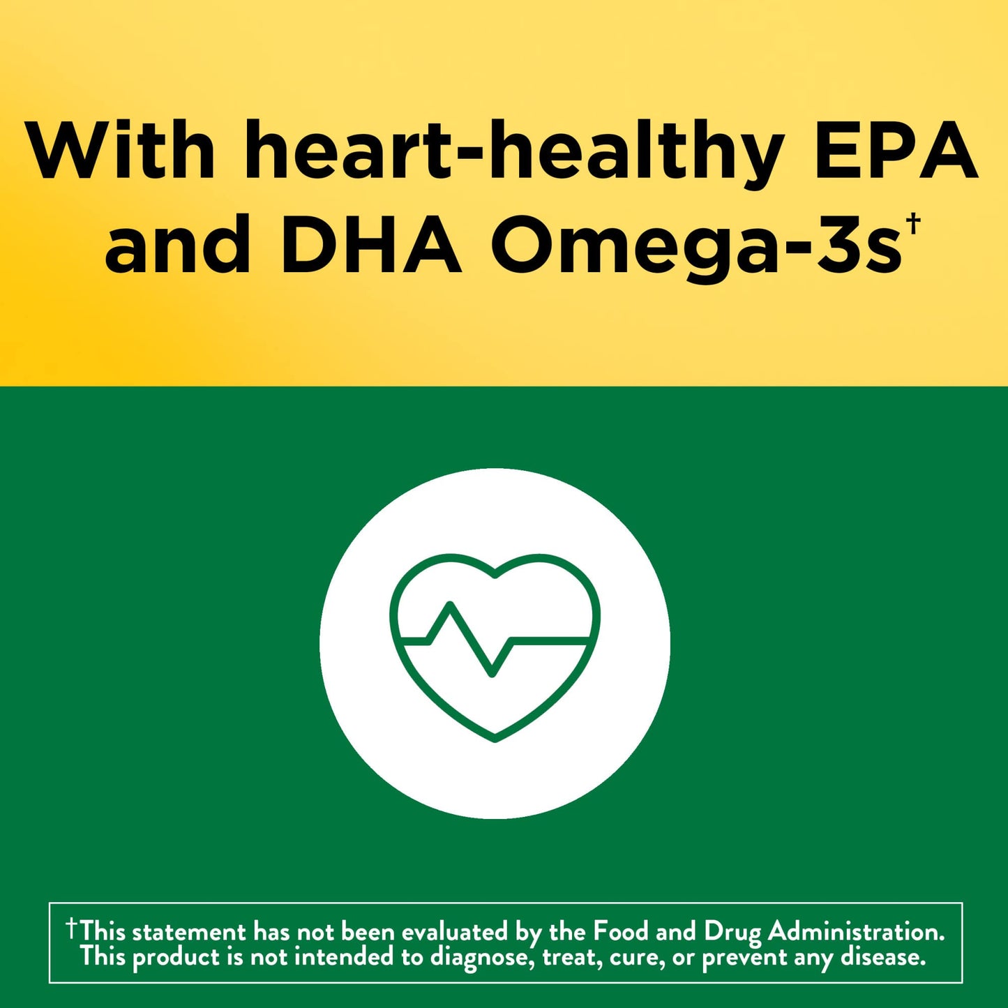 Imagen sobre salud cardíaca con omega-3 EPA y DHA.