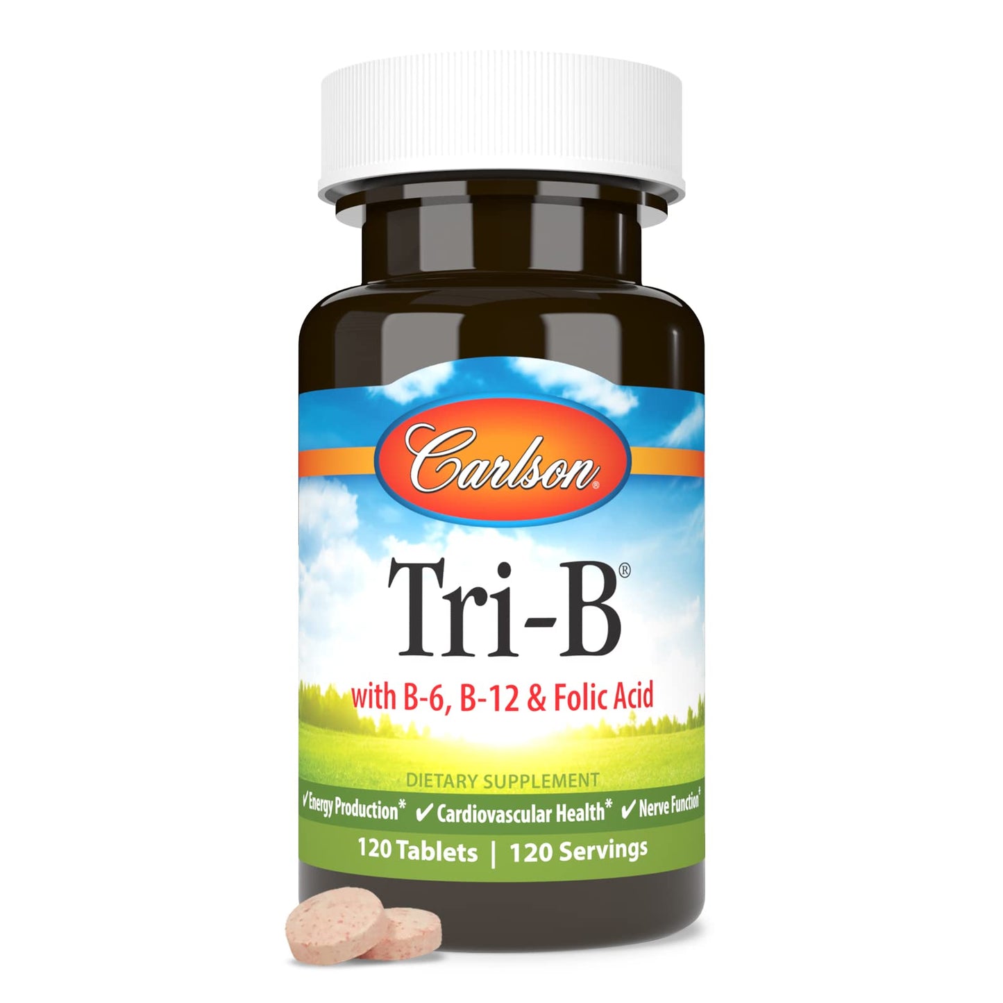 Salud cardiovascular con vitaminas B en tabletas