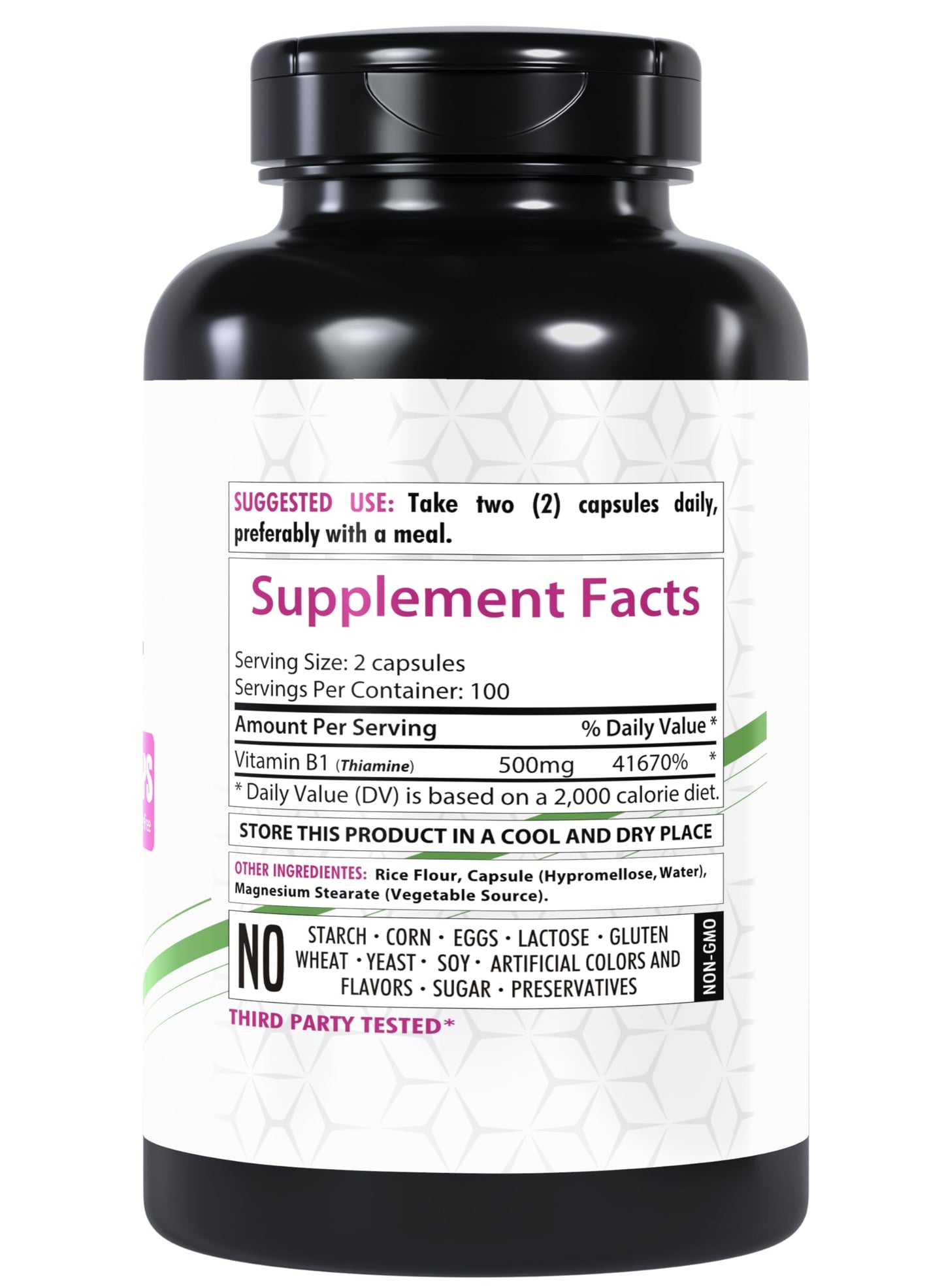 Salud general con vitamina B1 cápsulas Healthfare