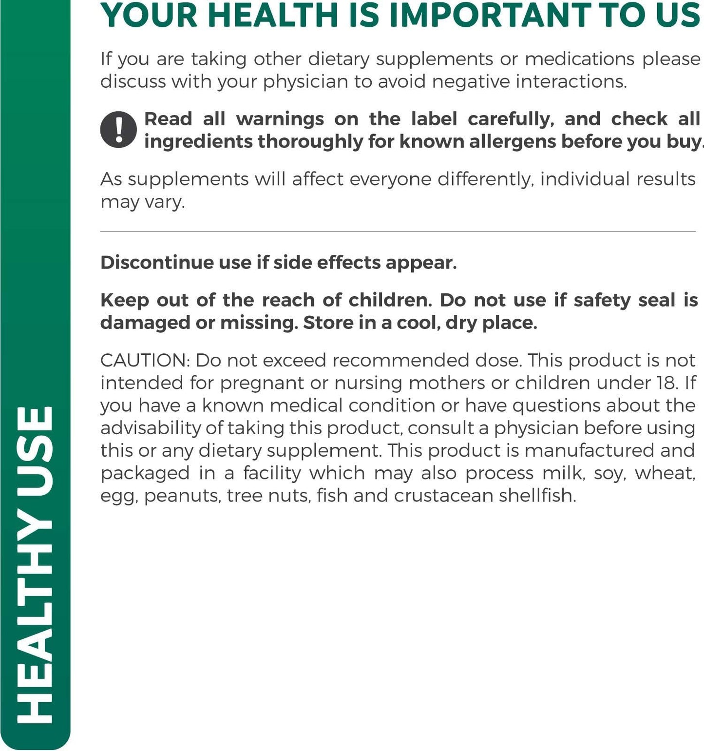 Suplemento de inmunidad natural en cápsulas vegetarianas de Healths Harmony