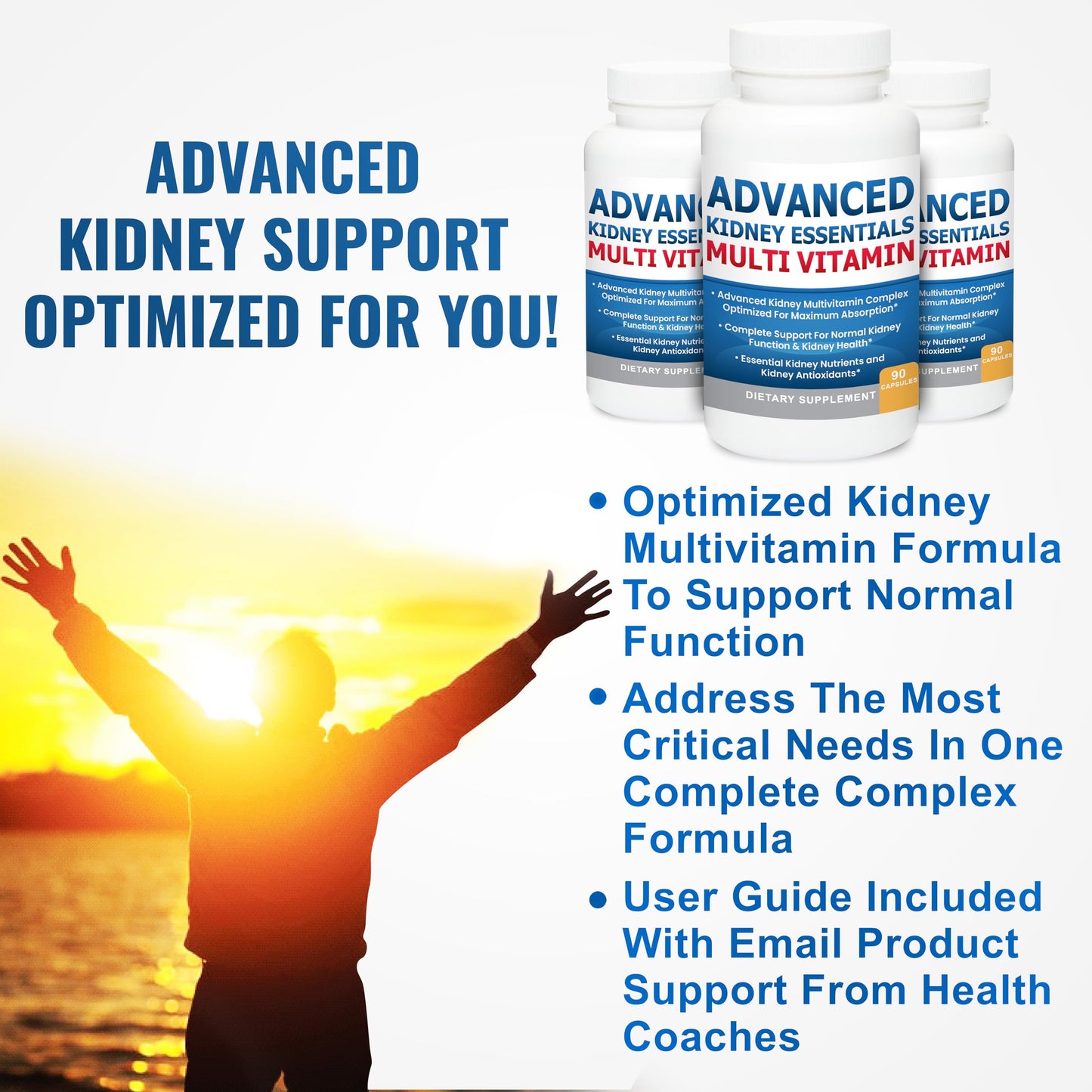 Suplemento de salud renal multivitamínico avanzado