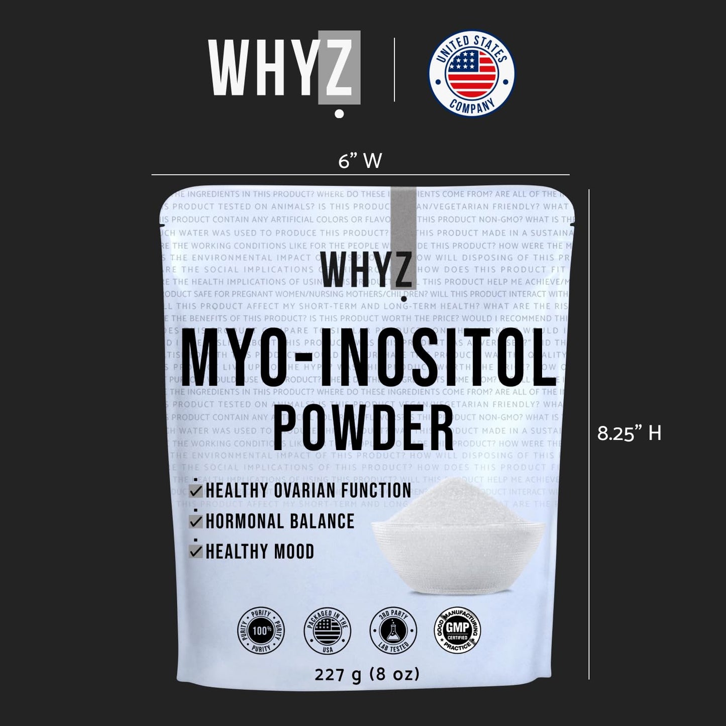 Salud reproductiva con polvo mio-inositol natural WHYZ