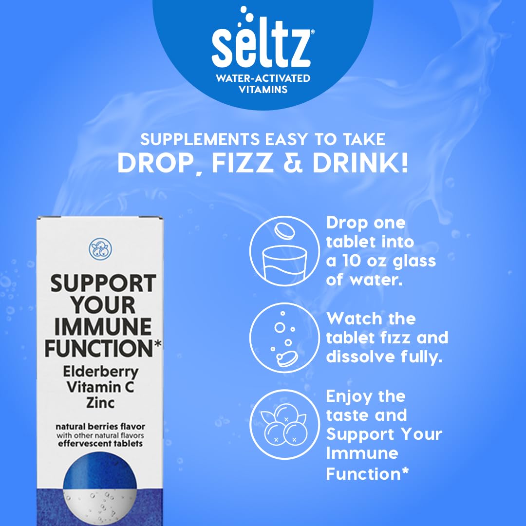 Seltz Vitamina C y Saúco, 20 Tabletas