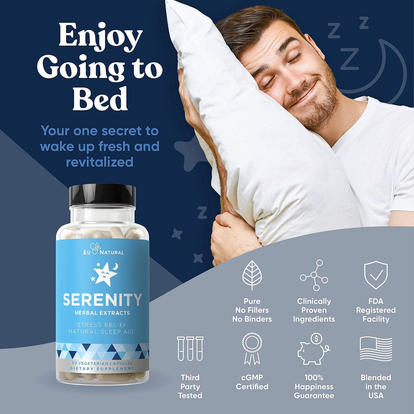 Serenity mezcla calmante Eu Natural para sueño y estrés