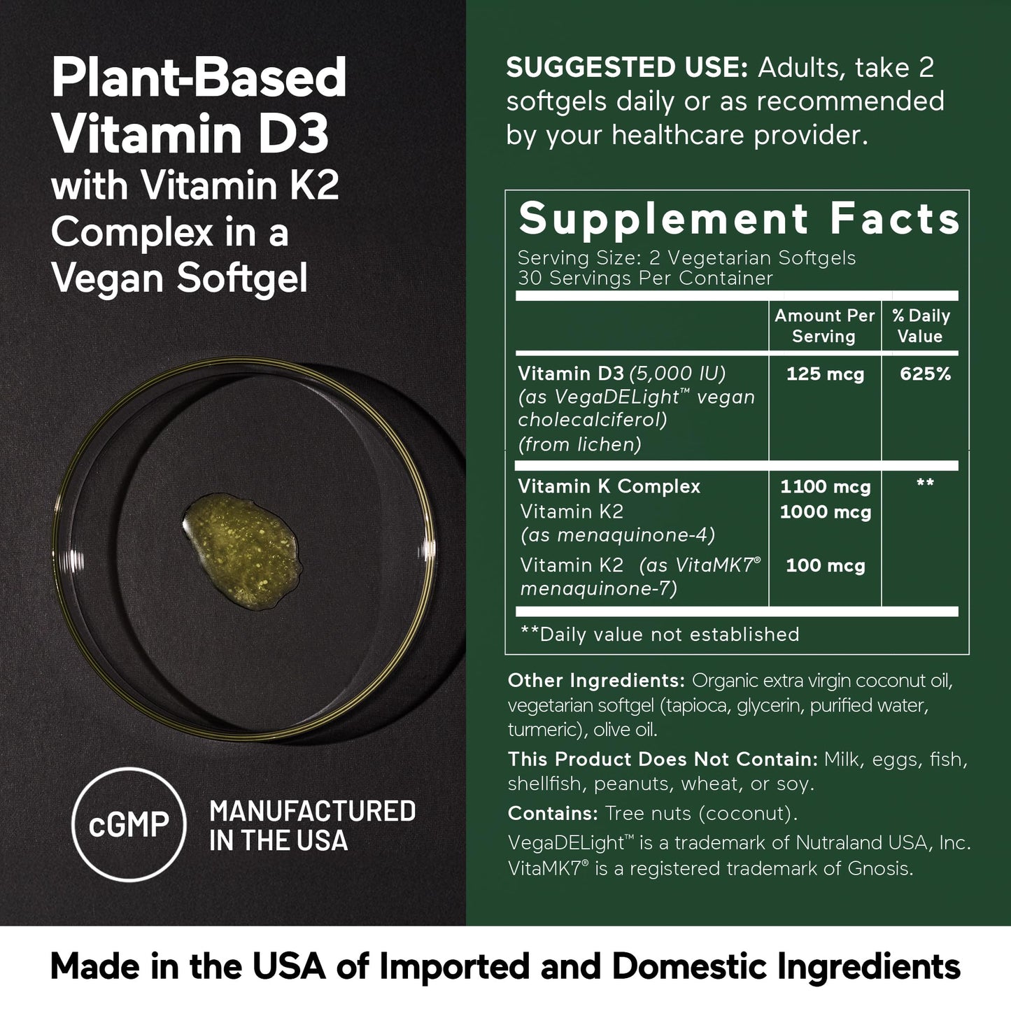 Smarter Nutrition suplemento para huesos y sistema inmune en cápsulas vegetales