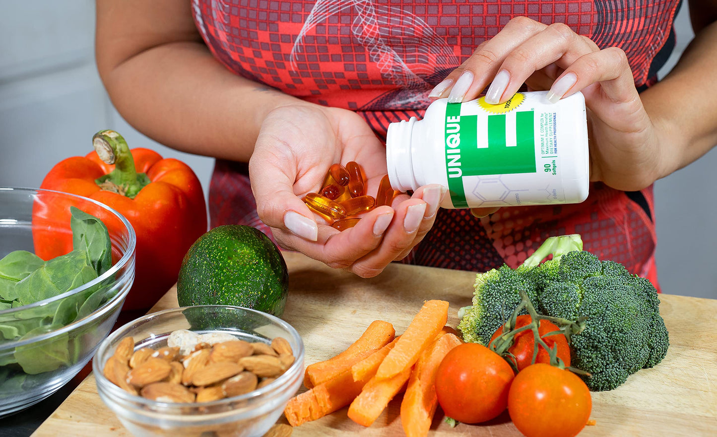 Softgels concentrados de tocoferoles UNIQUE E