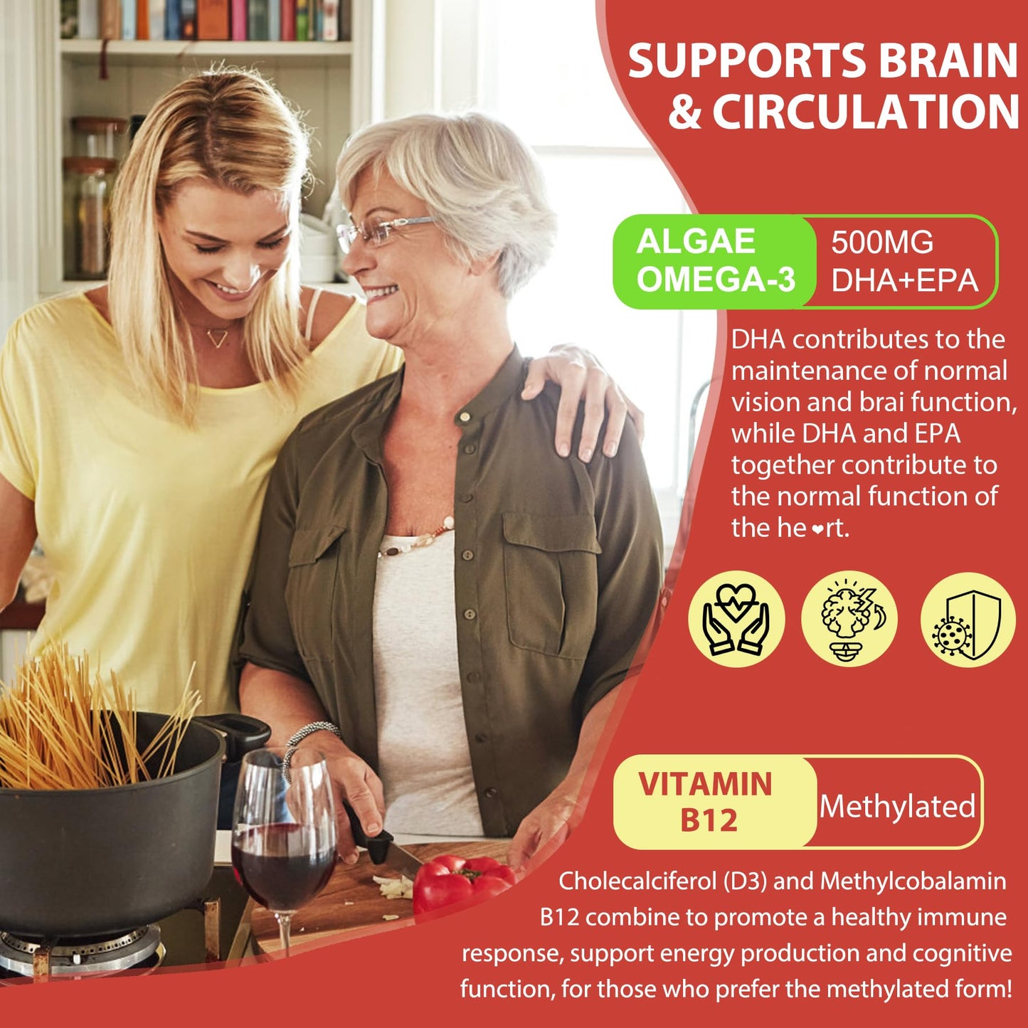 Softgels EnvyCure vitamina D3 K2 omega-3 magnesio B12