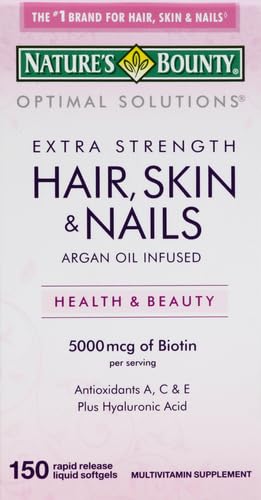 Softgels liberación rápida vitaminas para cabello y piel Nature's Bounty