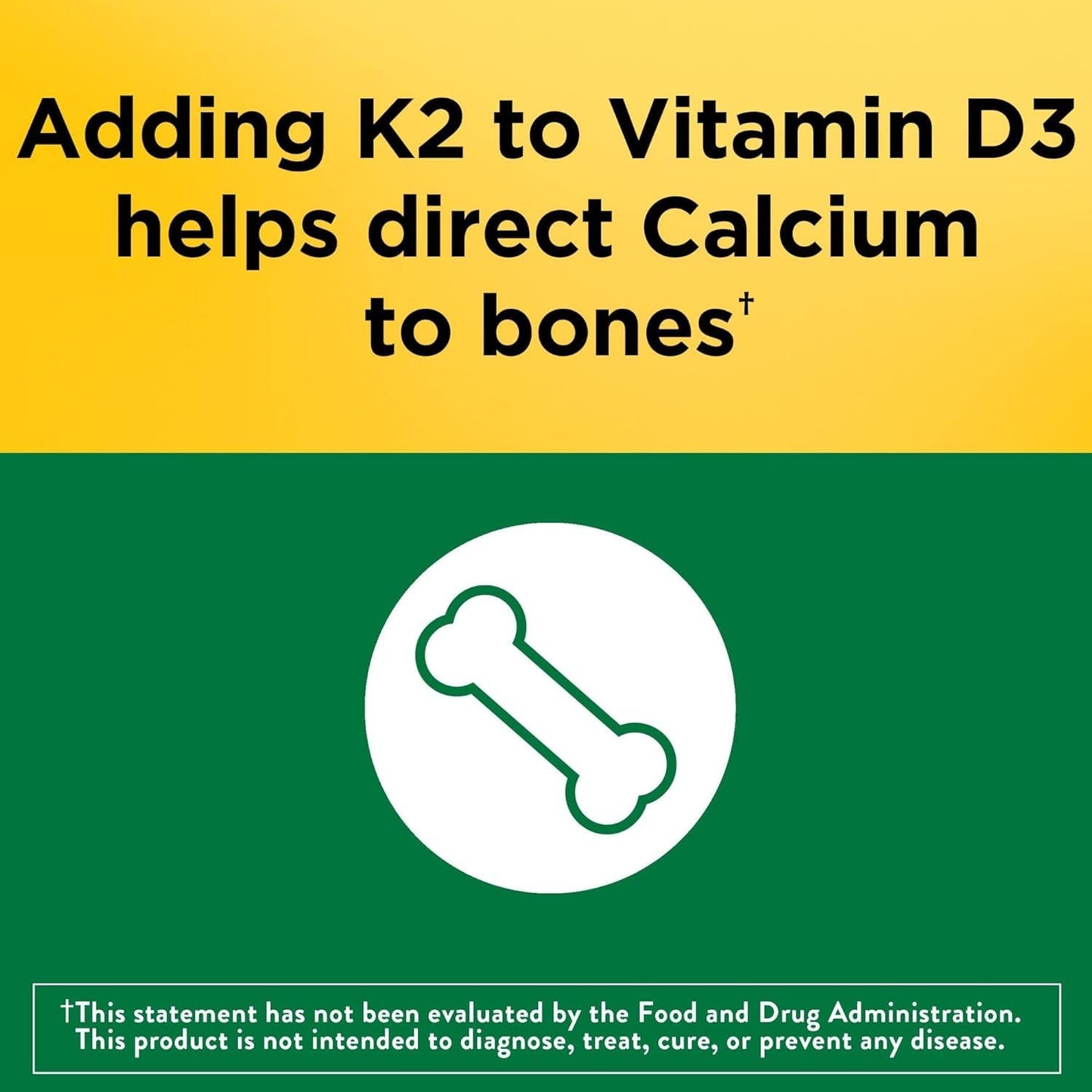 Softgels Nature Made Vitamina D3 K2 para uso diario, alta potencia