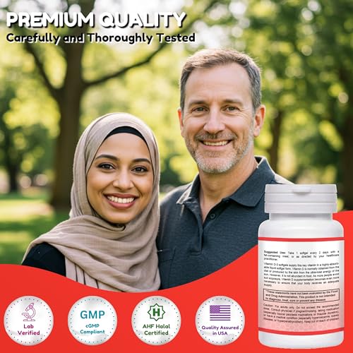 Softgels SHIFAA NUTRITION vitamina d3 halal 5000 iu