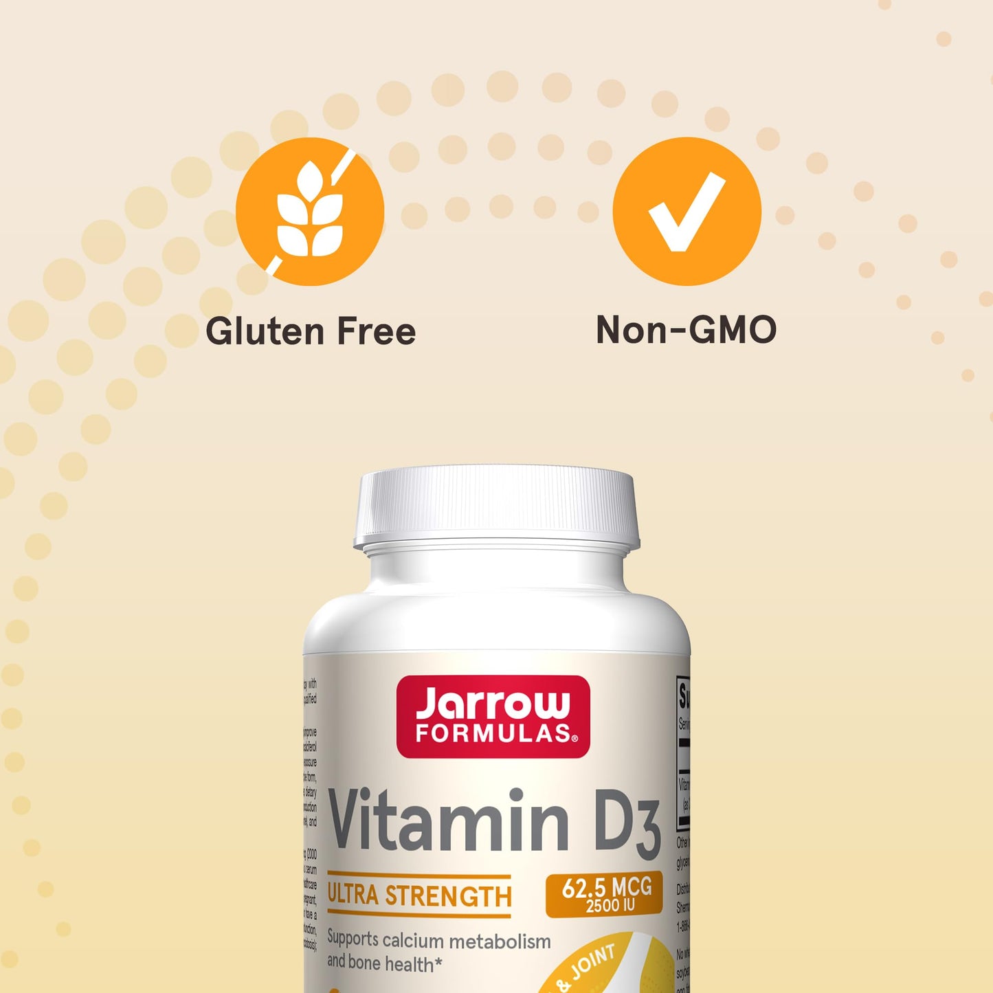 Softgels vitamina d3 jarrow formulas frontal