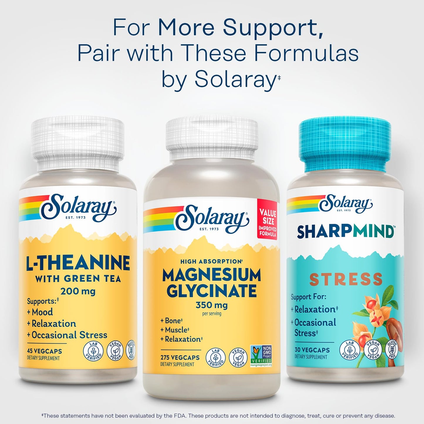 Solaray suplemento natural L-Teanina y té verde