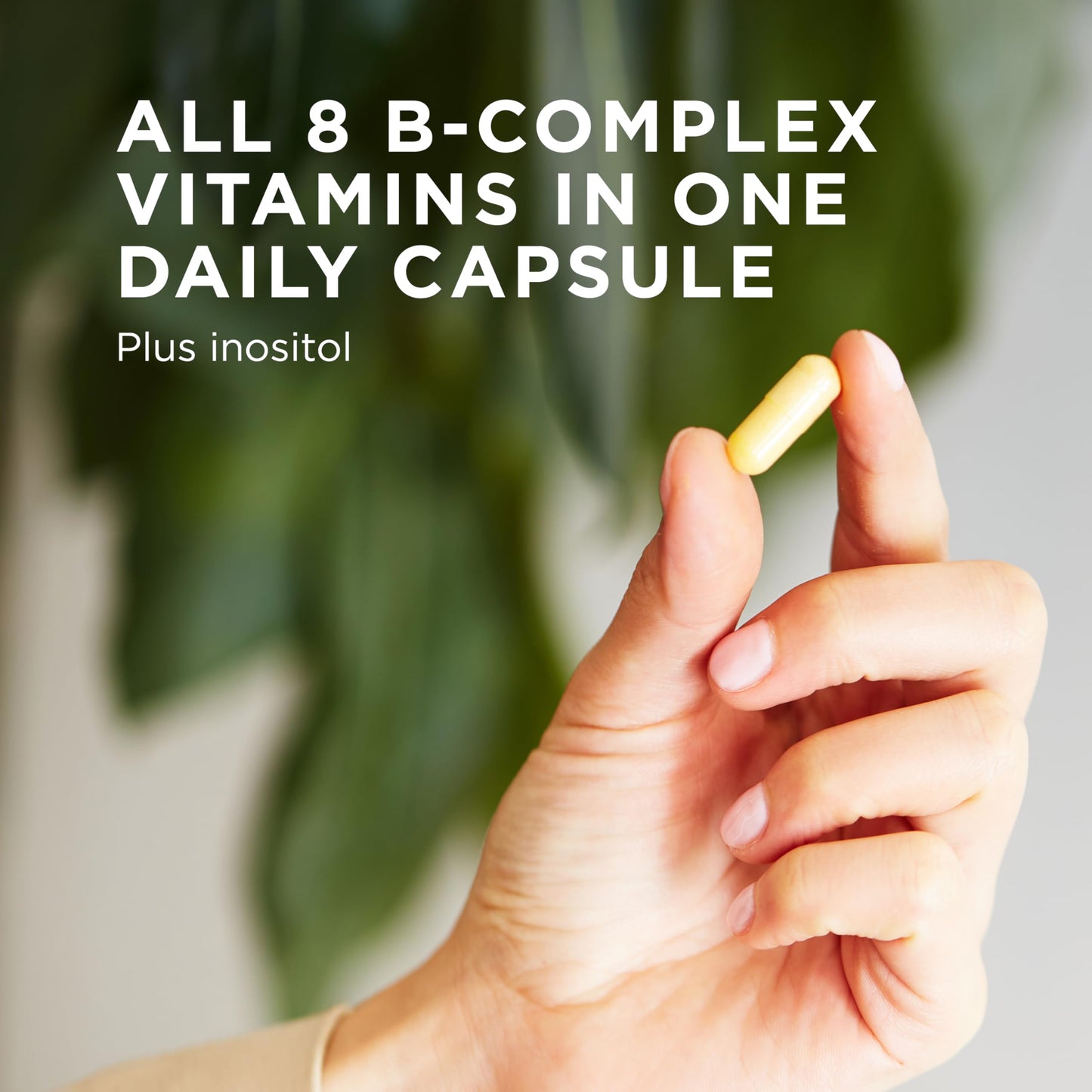 Detalle cápsulas vegetales Solgar B-Complex 100 para energía