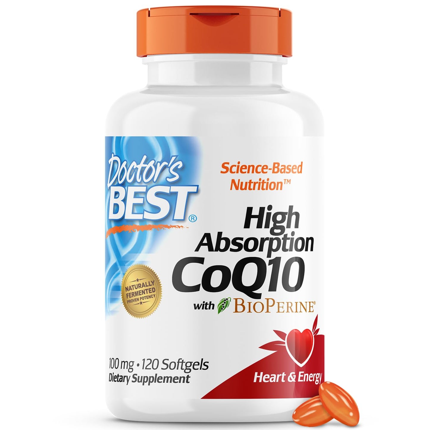 Solgar B12 y Doctor's Best CoQ10 para apoyo celular