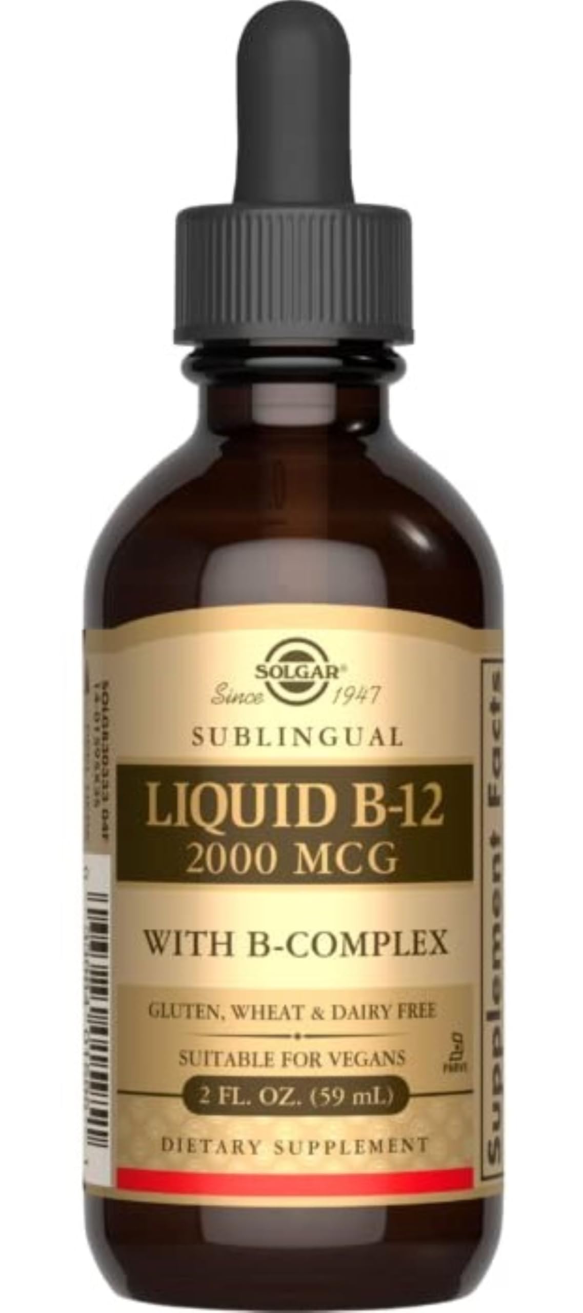 Solgar B-12 líquido complejo B 2 fl oz paquete 2