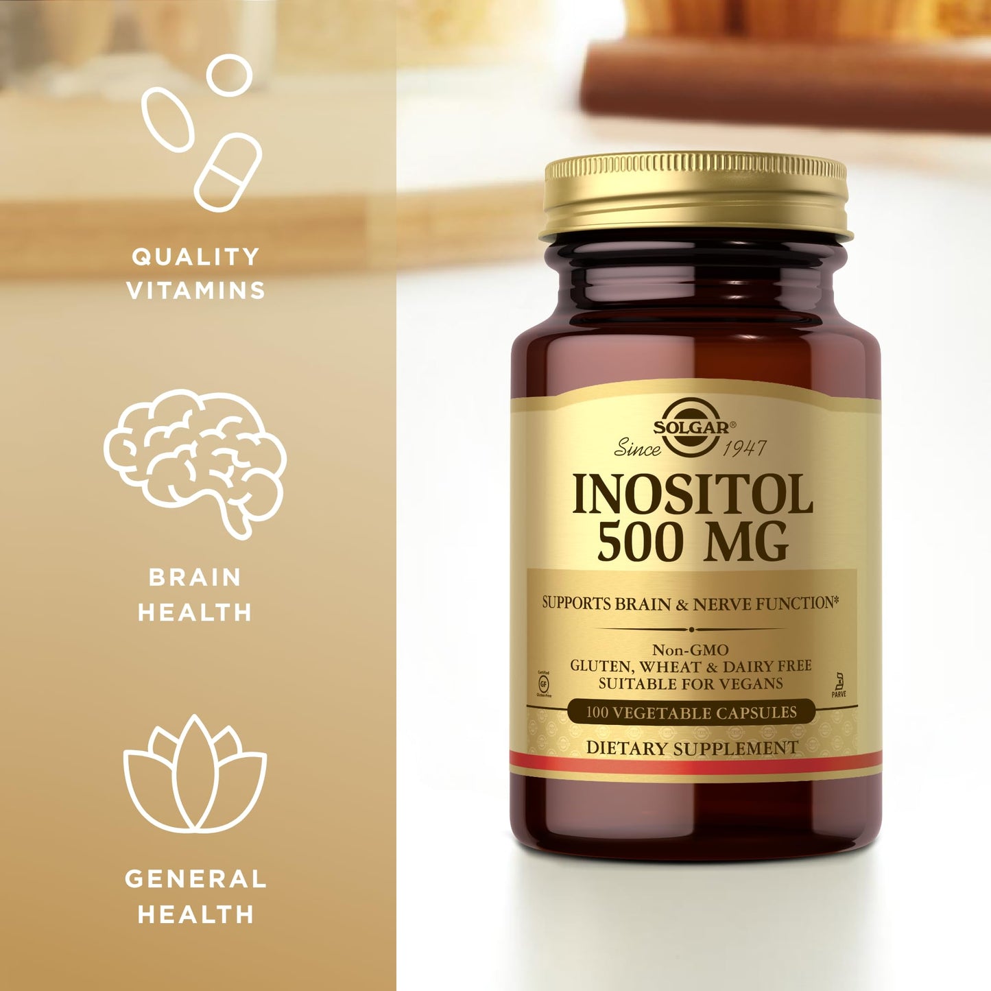 Solgar Inositol etiqueta del producto