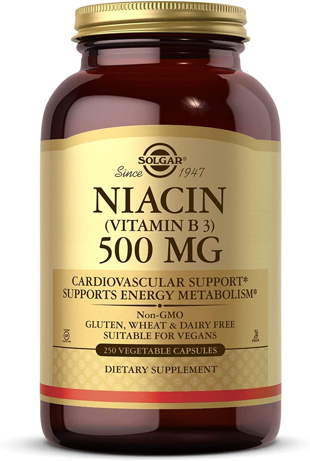 Solgar Niacina 500mg 250 Cápsulas Vegetales