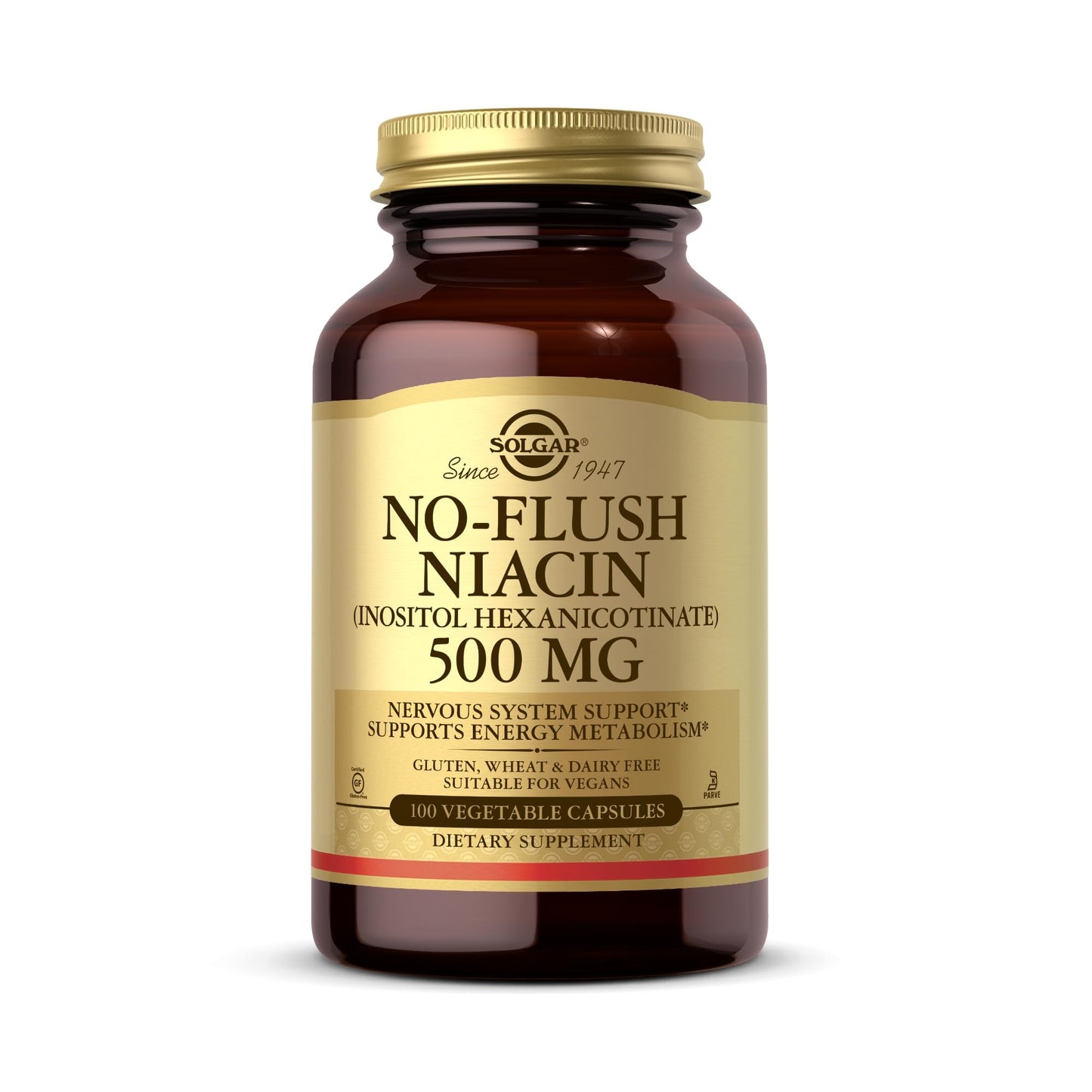 SOLGAR niacina sin rubor 500 mg botella