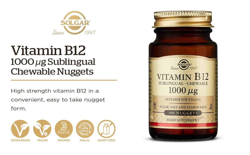 Solgar nuggets sublinguales vitamina b12 250 dosis