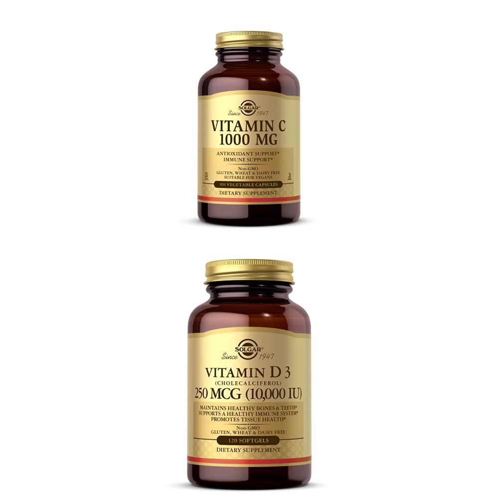 Solgar vitamina c 1000 mg y d3 120 cápsulas vegetales