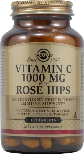 Pack de 2 tabletas Vitamina C 1000mg con rosa mosqueta SOLGAR