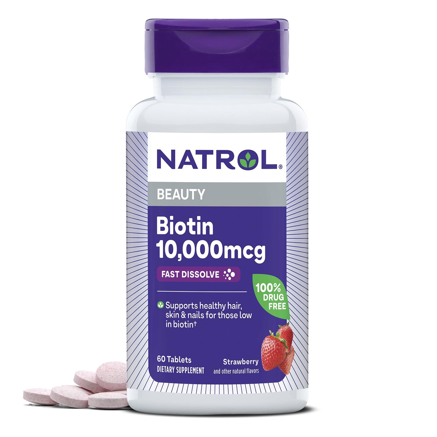 Soporte completo energía celular y salud con Natrol B12 y biotina
