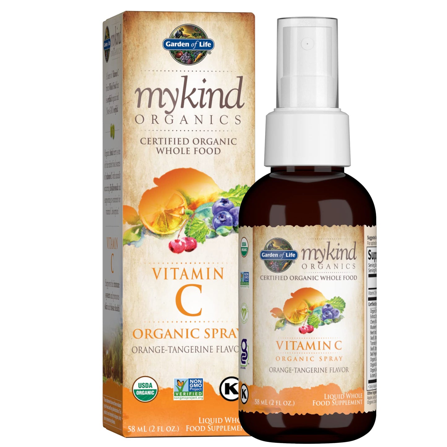 Soporte inmunológico spray vitamina c y b12 orgánico