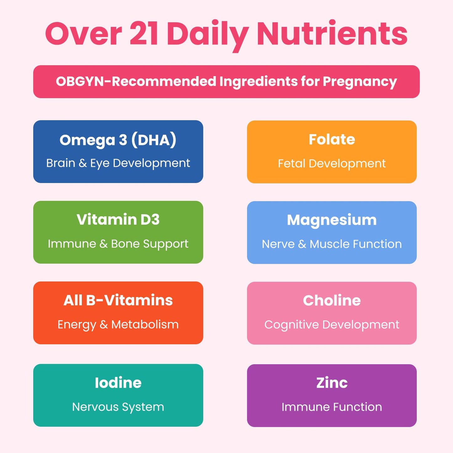 Soporte prenatal completo con multivitamínico líquido y probióticos