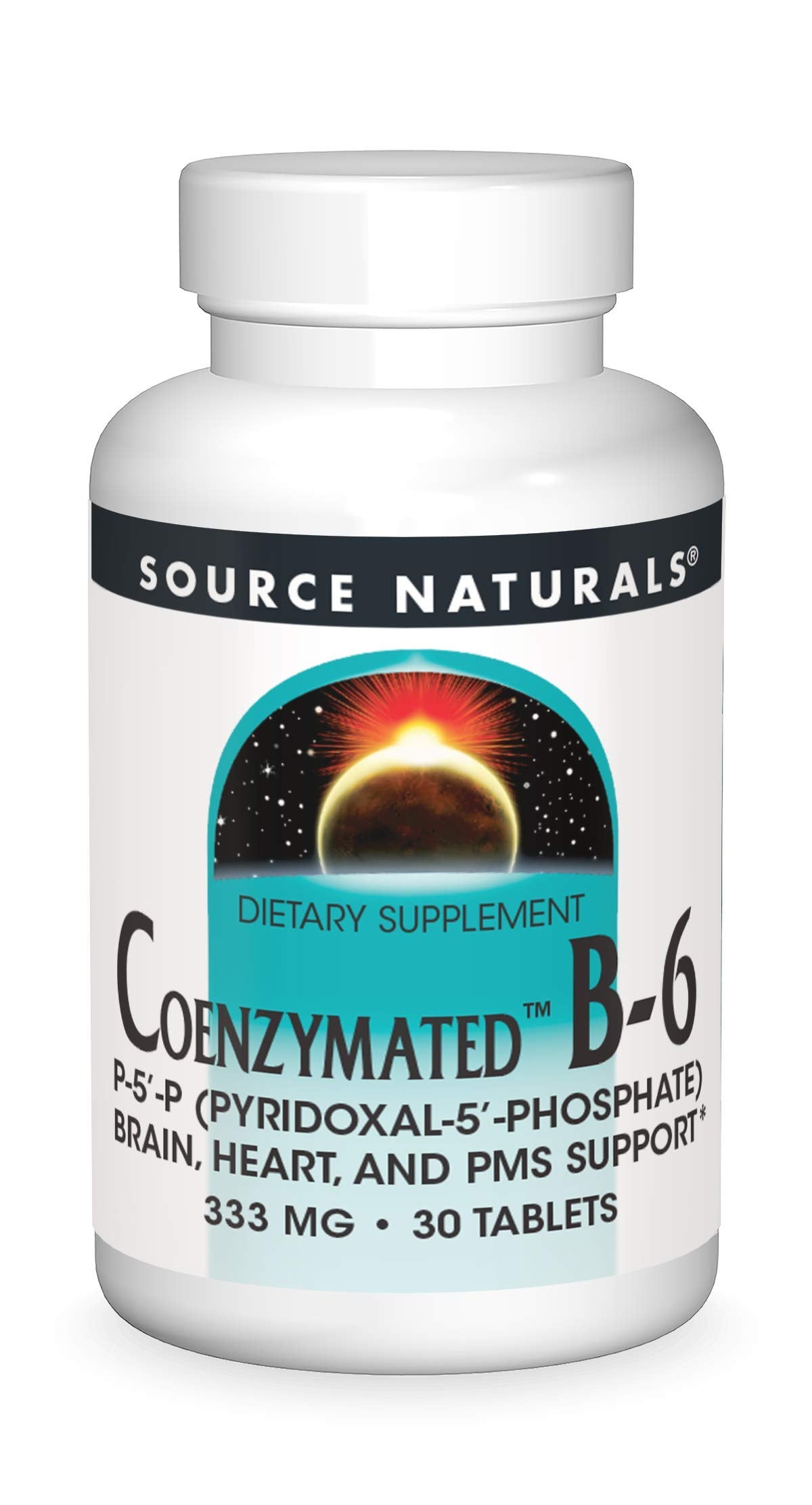 Source Naturals Coenzimado B-6 333mg envase frontal suplemento