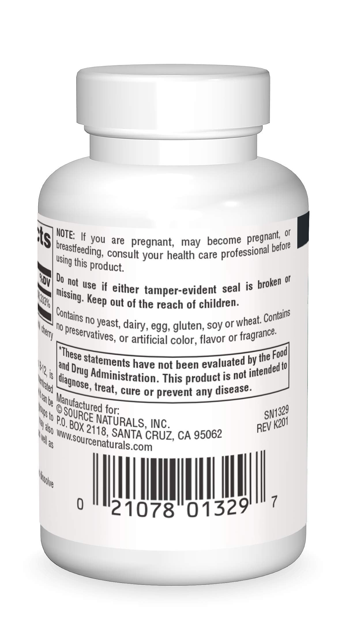 Source Naturals vitamina b12 metilcobalamina suplemento para energía